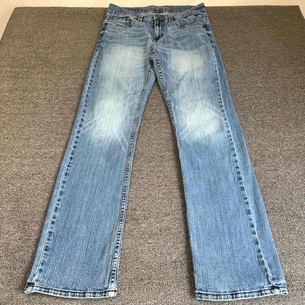 Cody James Jeans Womens 31x34 Blue Denim Medium Wash Straight Leg Western Riding